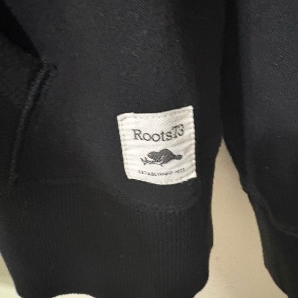 Roots Black Hoodie for Men - Picture 2 of 3